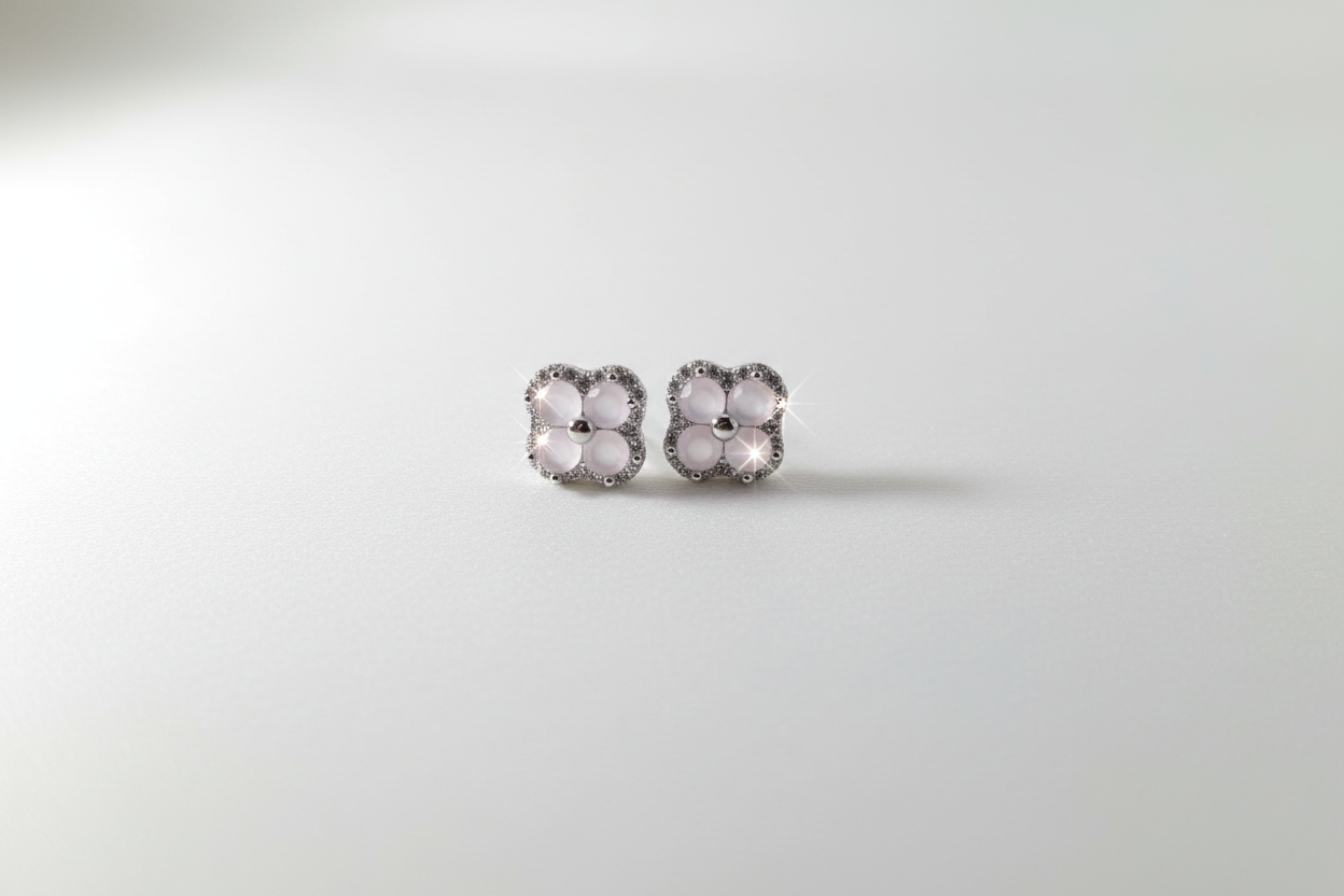 Boucles d’oreilles camélia