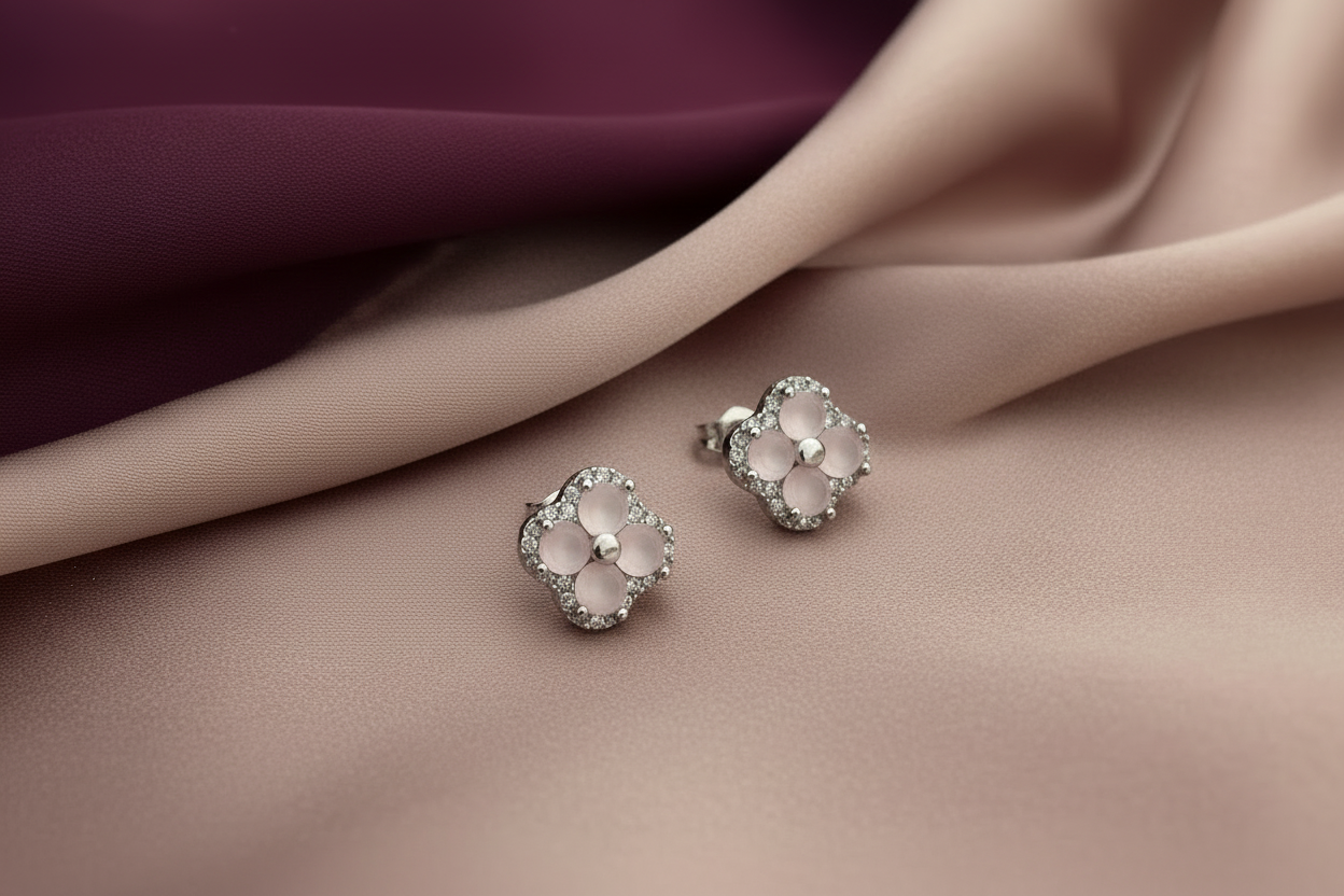 Boucles d’oreilles camélia